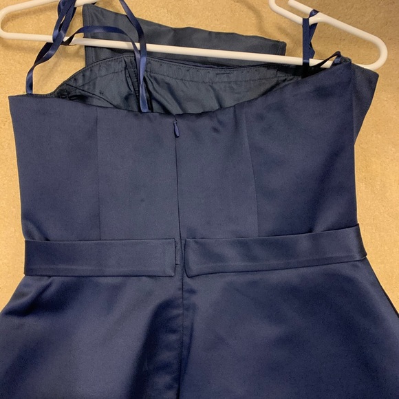 Fancy strapless navy dress - Picture 12 of 12